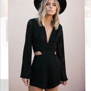 Sabo Skirt Gabriella Playsuit in Black